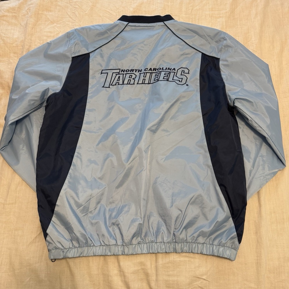 VTG North Carolina Tar Heels G-III Sports Jacket Large Spell Out Bottom‎ Zip 00s - Picture 7 of 7